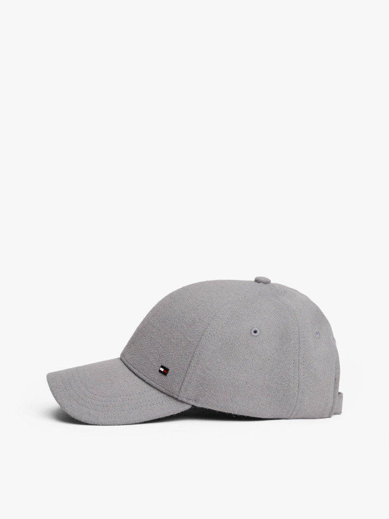 Grey Enamel Flag Wool Blend Baseball Cap  Men