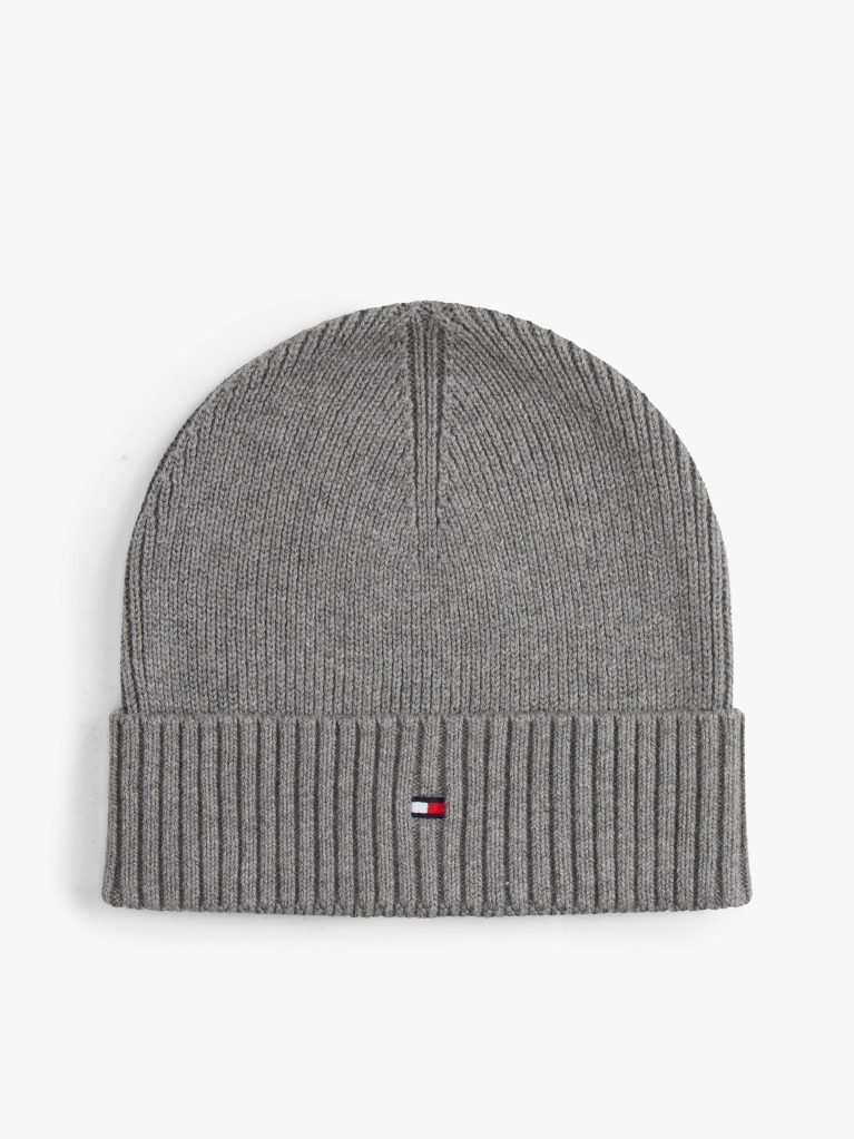 Grey Hilfiger Flag Beanie And Gloves Gift Set  Men