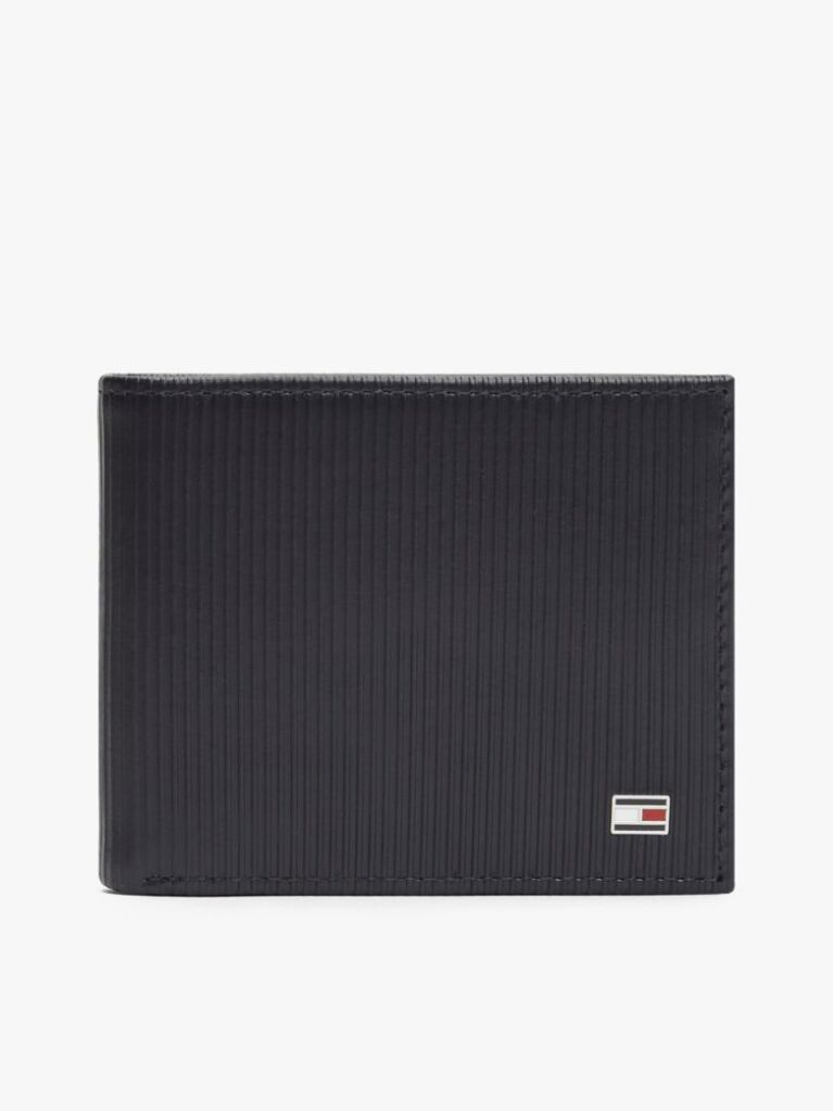 Blue Hilfiger Flag Bifold Leather Credit Card Wallet  Men