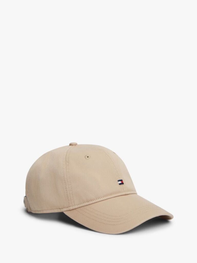 Beige Hilfiger Flag Embroidery Baseball Cap  Men