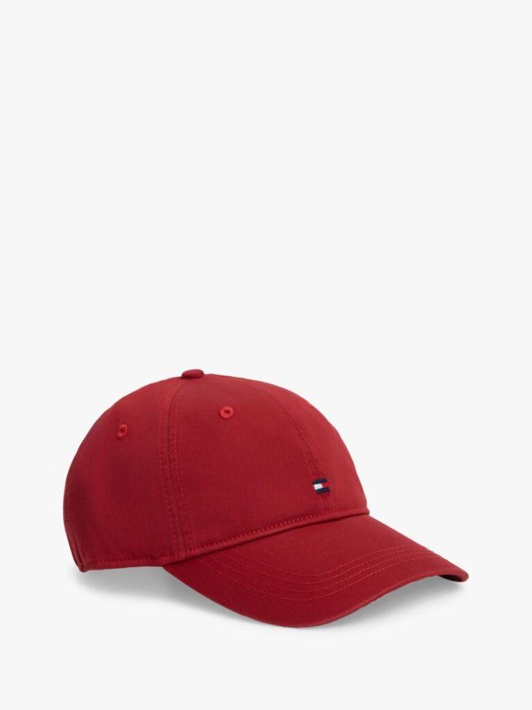 Red Hilfiger Flag Embroidery Baseball Cap  Men