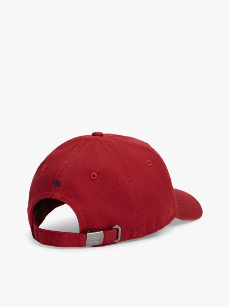 Red Hilfiger Flag Embroidery Baseball Cap  Men
