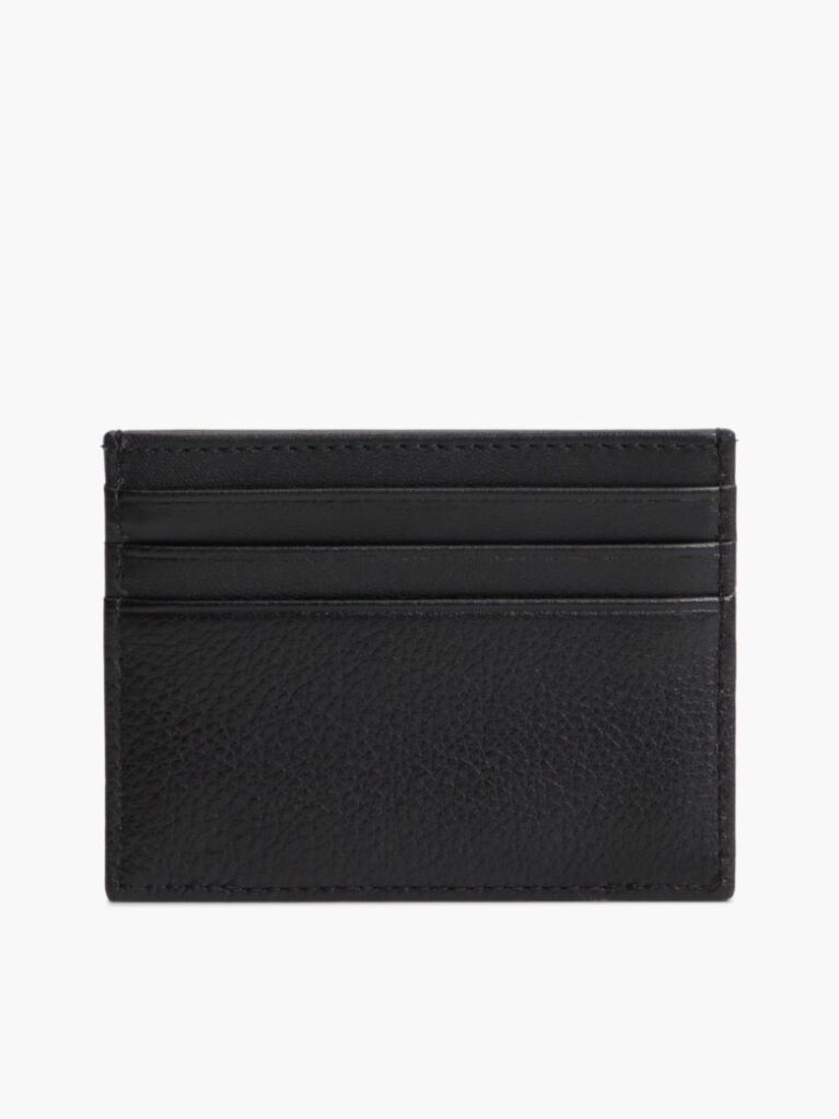 Black Corporate Leather Credit Card Holder  Men