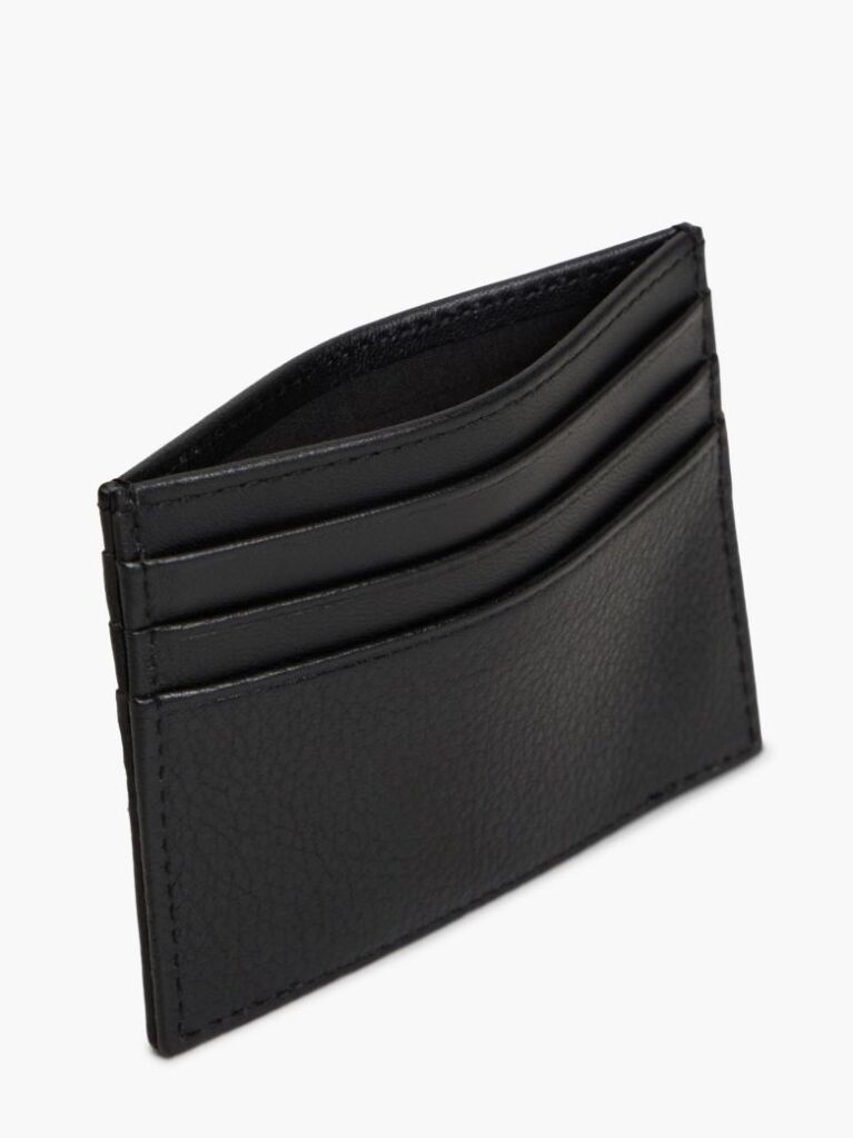 Black Corporate Leather Credit Card Holder  Men