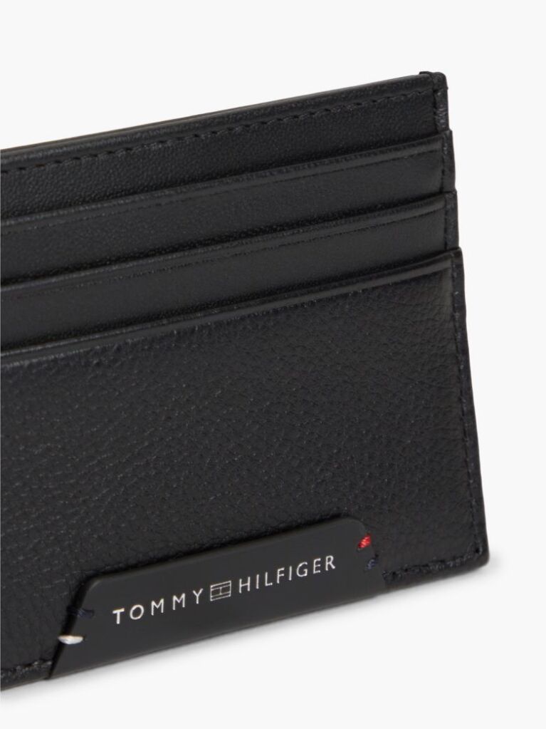 Black Corporate Leather Credit Card Holder  Men