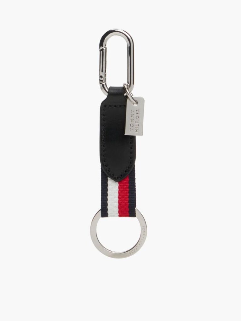 Black Leather Credit Card Wallet And Key Fob Gift Set  Men