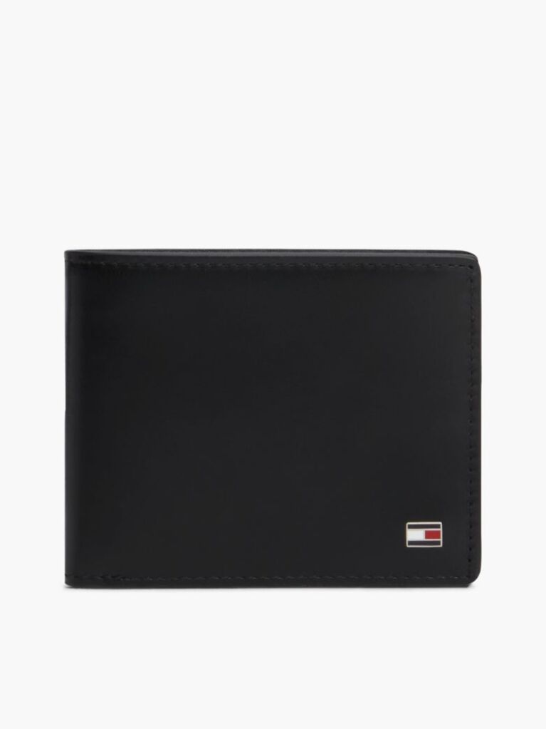 Black Leather Credit Card Wallet And Key Fob Gift Set  Men