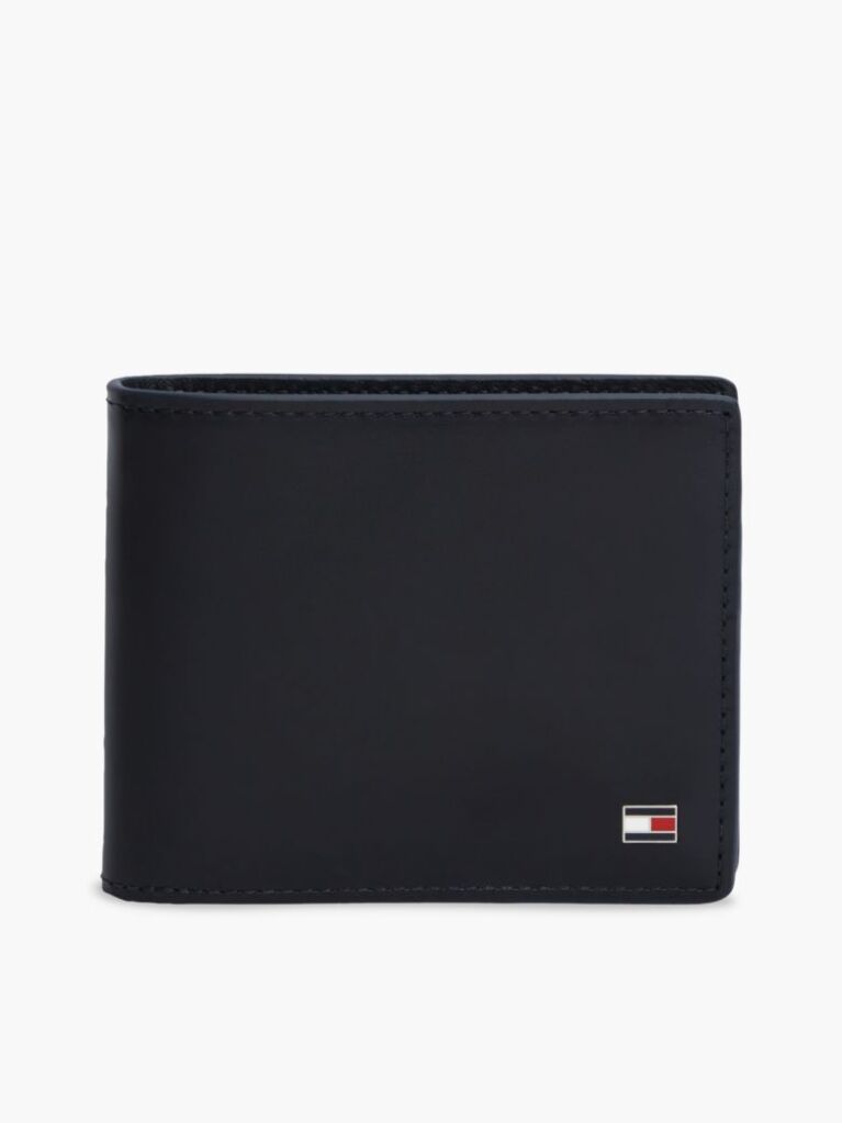 Blue Leather Credit Card Wallet And Key Fob Gift Set  Men