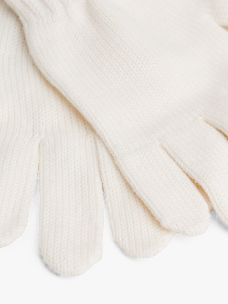 White Kids' Essential Gloves  Kids Unisex