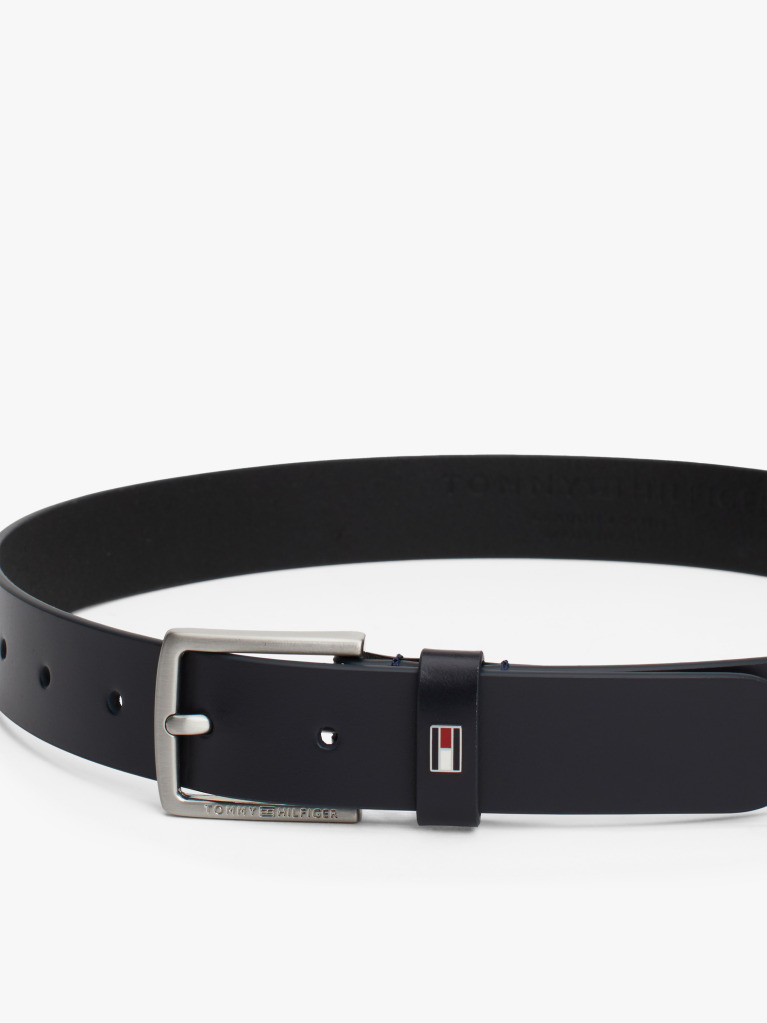 Blue Kids' Essential Enamel Flag Leather Belt  Kids Unisex