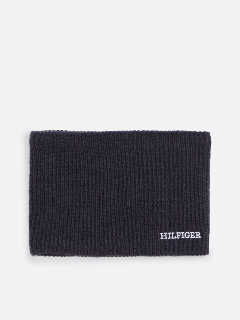 Blue Kids' Hilfiger Monotype Beanie and Snood Set  Kids Unisex