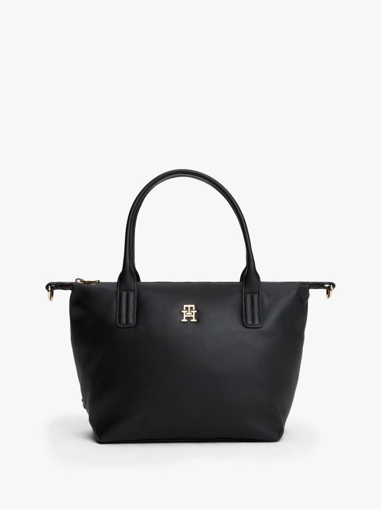Black TH Monogram Crossbody Tote Bag  Women