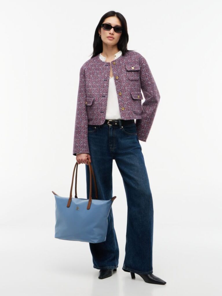 Μπλε TH Monogram Τσάντα Tote  Γυναίκες