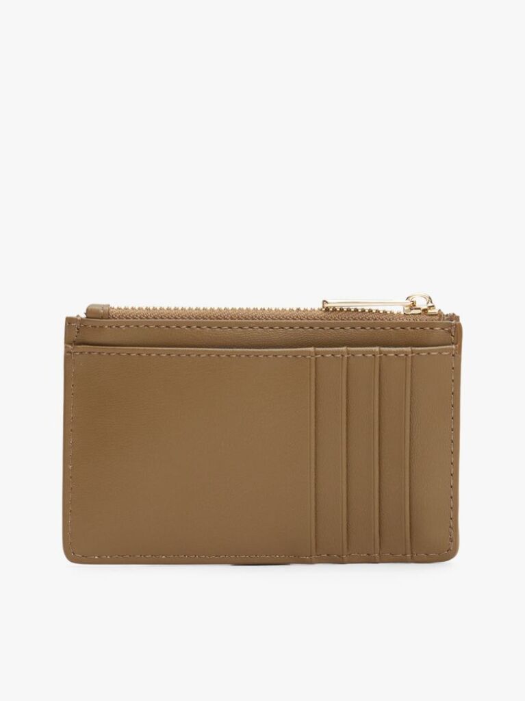 Brown Hilfiger Icon Zip Credit Card Holder  Women