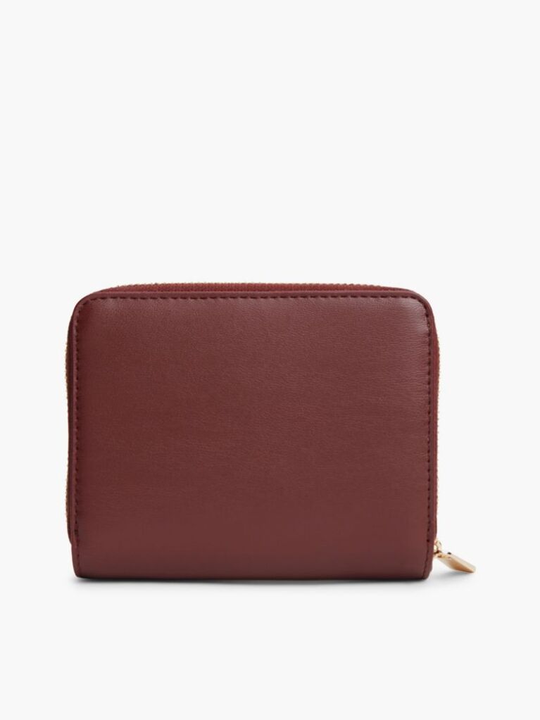 Κόκκινο TH Monogram Πορτοφόλι Με Κλείσιμο Flap Και Φερμουάρ  Γυναίκες