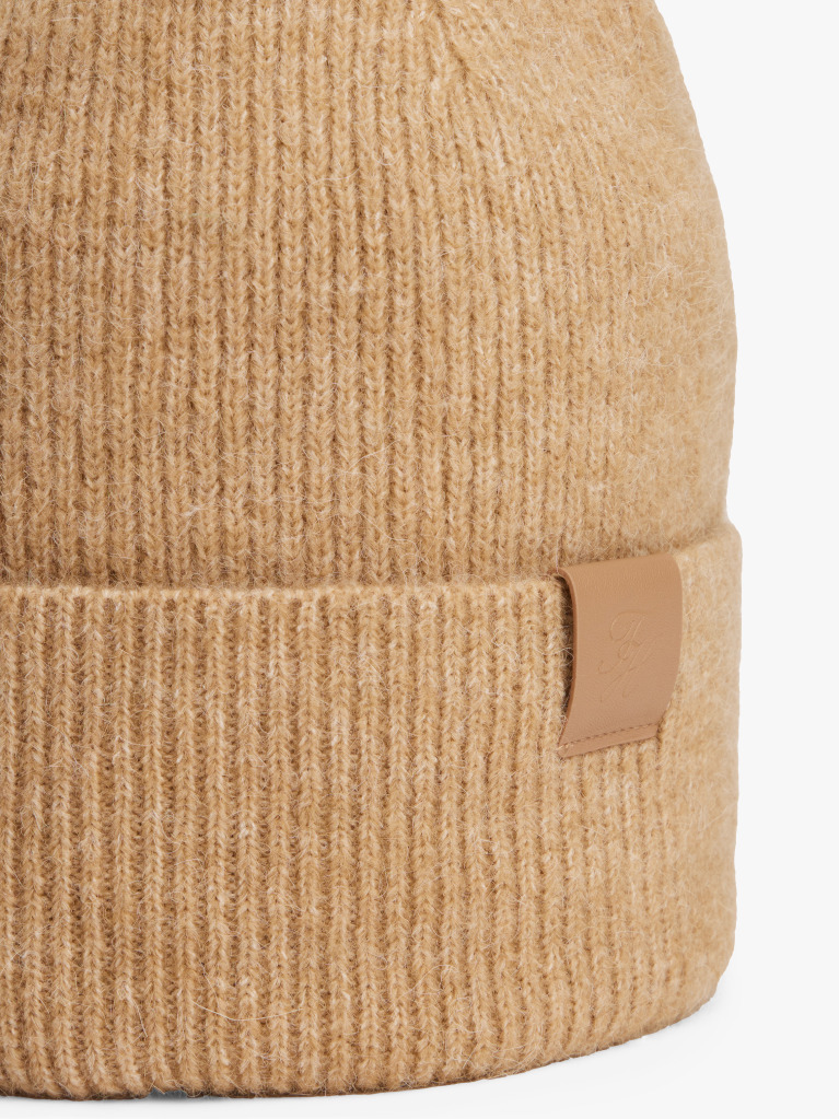 Brown TH Heritage Script Beanie  Women
