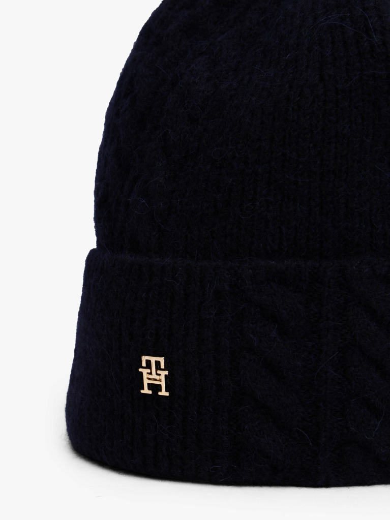 Blue Chic Fluffy Beanie With Wool  Women