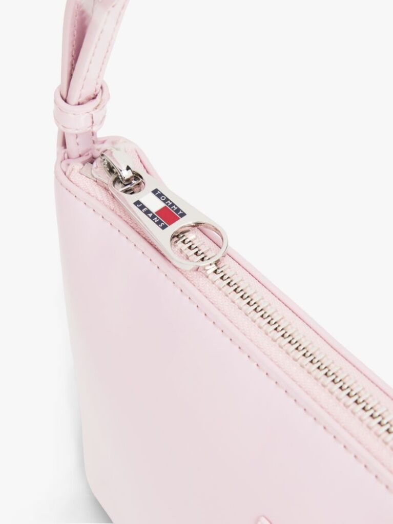 Pink Shiny Logo Plaque Shoulder Bag  Women
