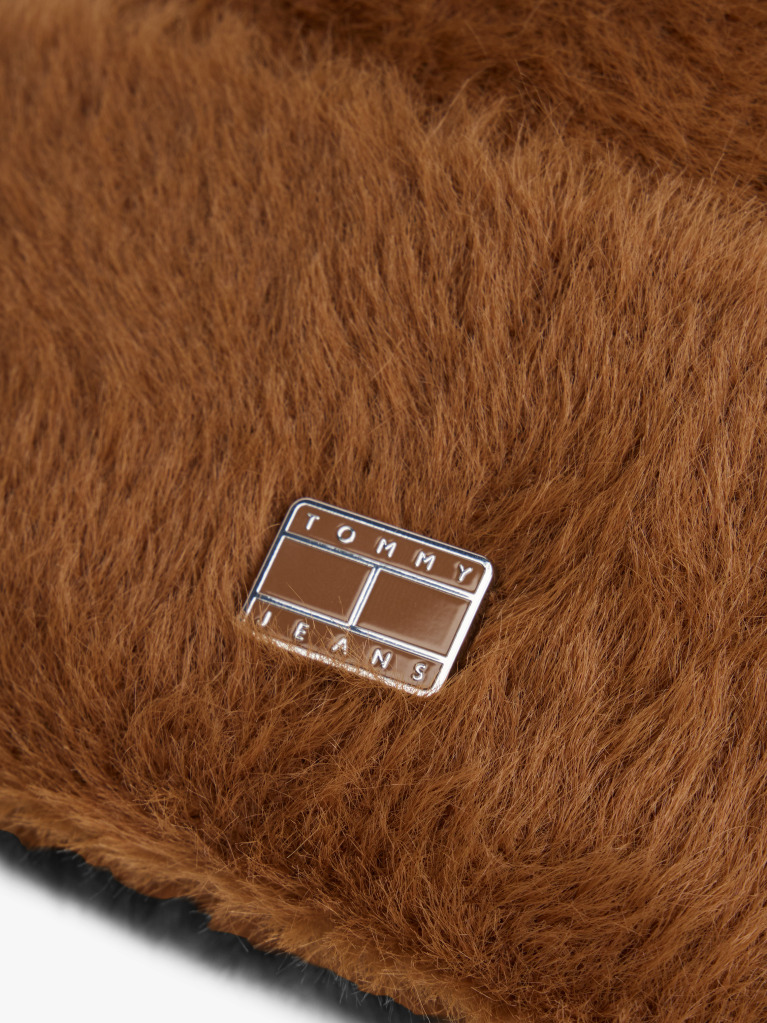 Brown Heritage Fluffy Beanie  Women