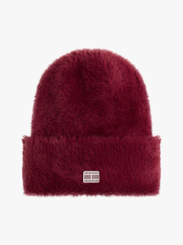 Red Heritage Fluffy Beanie  Women