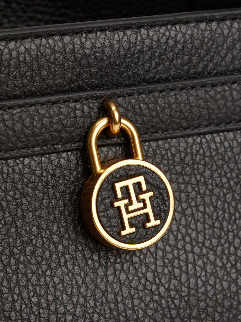 Μαύρο American Icon Tote Δερμάτινη Τσάντα  Γυναίκες