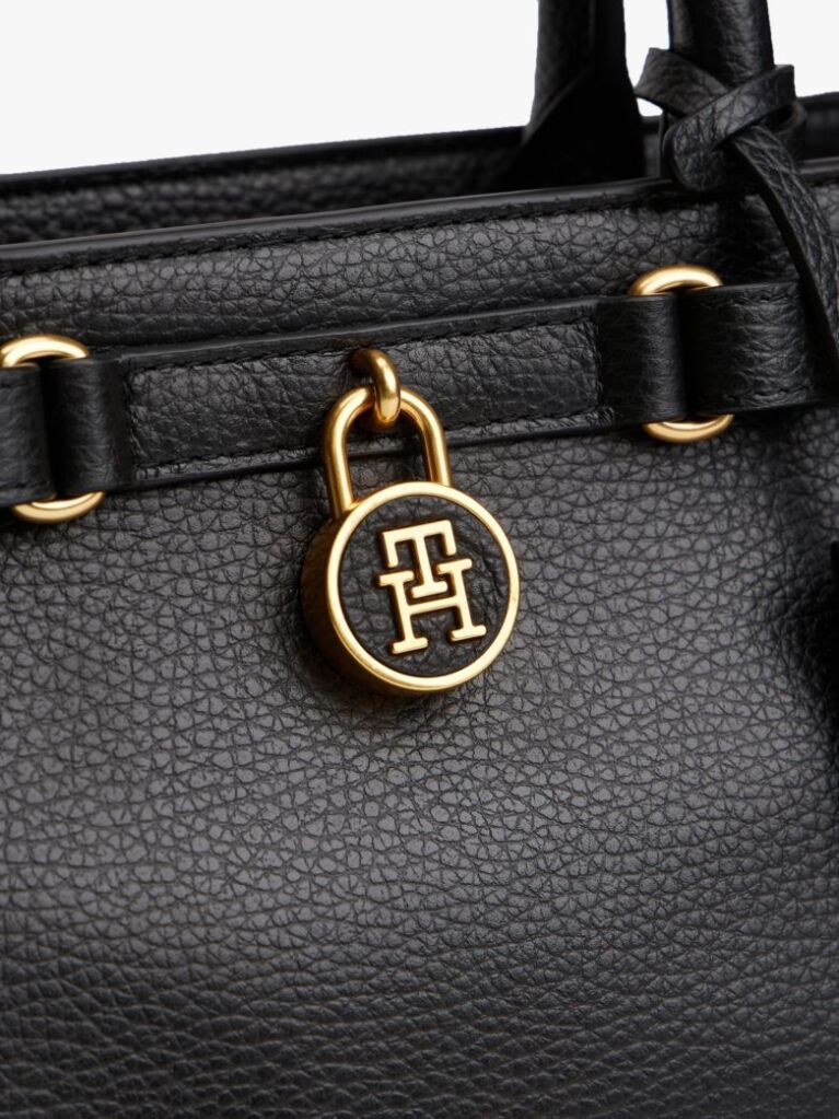 Μαύρο The American Icon Δερμάτινη Χιαστί Τσάντα Mini Tote  Γυναίκες