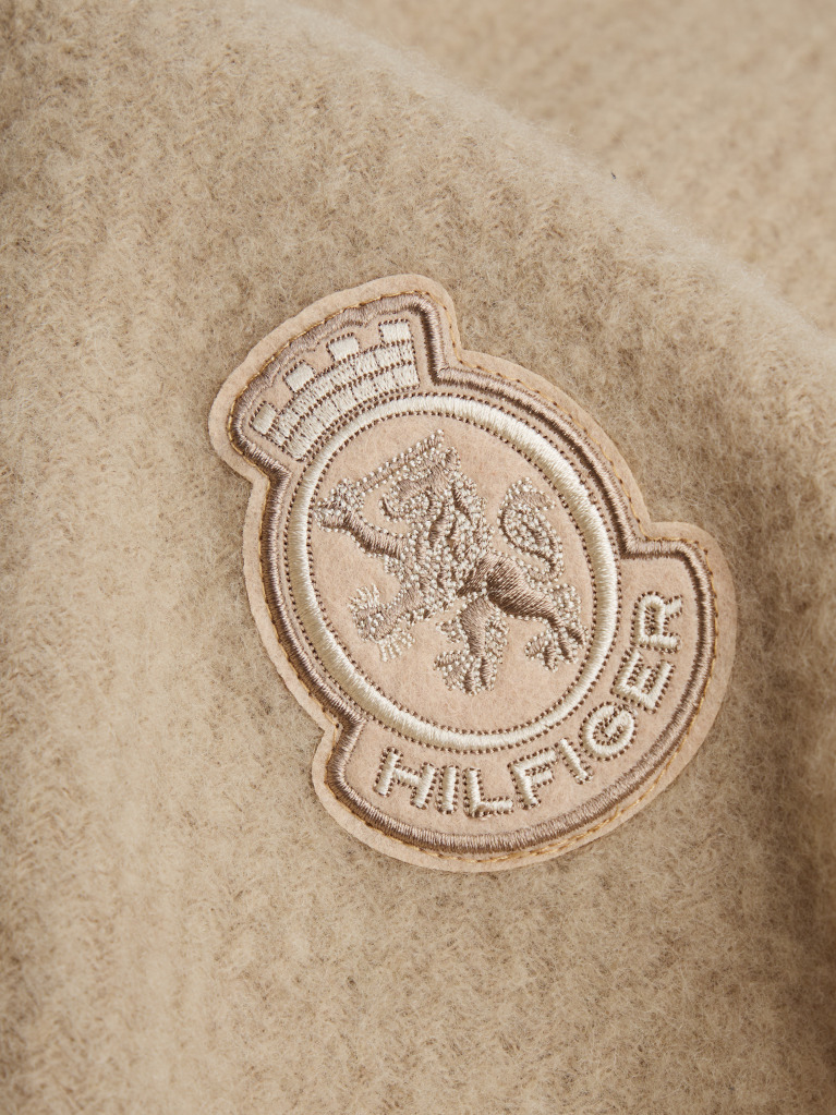 Μπεζ TH Crest Μάλλινο Fluffy Κασκόλ  Γυναίκες