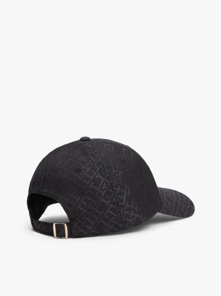 Black TH Monogram Jacquard Baseball Cap  Women