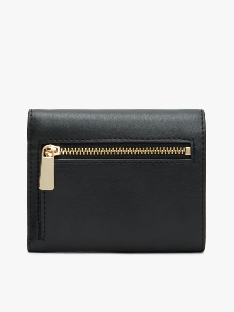 Black Hilfiger Icon TH Monogram Trifold Wallet  Women