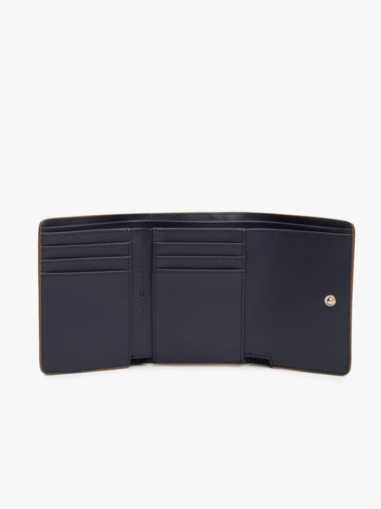 Brown Hilfiger Icon TH Monogram Trifold Wallet  Women