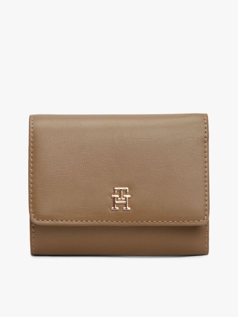 Brown Hilfiger Icon TH Monogram Trifold Wallet  Women