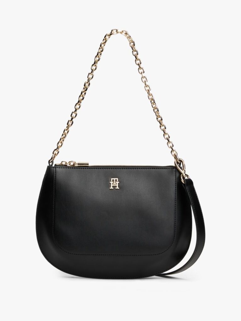 Black Chain Strap Convertible Crossbody Bag  Women