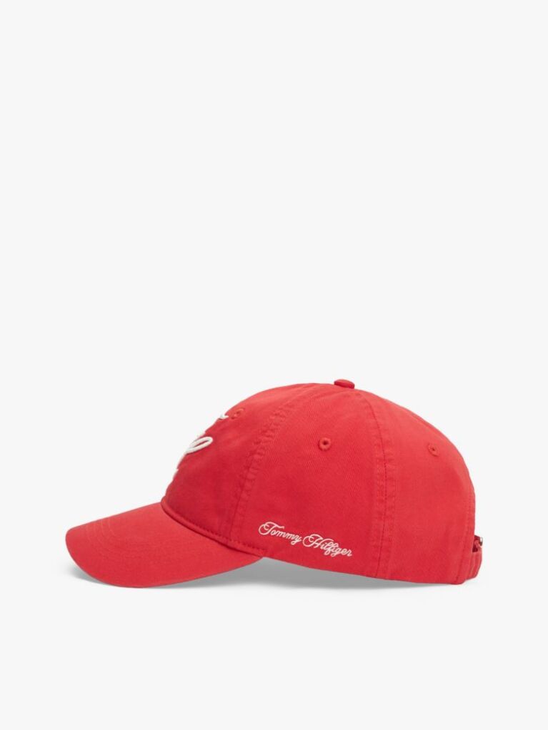 Red Logo Embroidery Twill Baseball Cap  Women