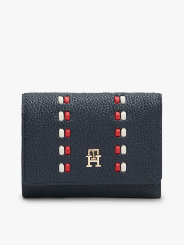 Blue Hilfiger Icon TH Monogram Trifold Wallet  Women