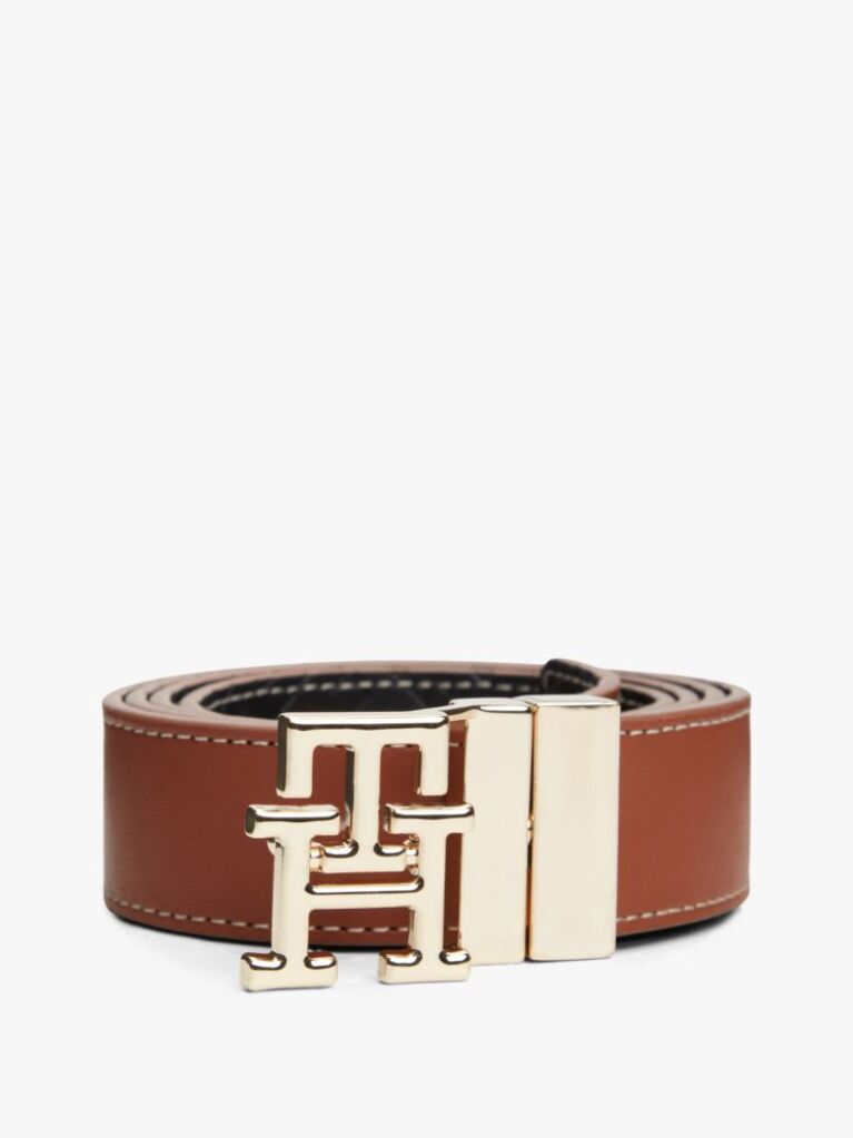 Multi ΤH Monogram Δερμάτινη Ζώνη Διπλής Όψεως  Γυναίκες