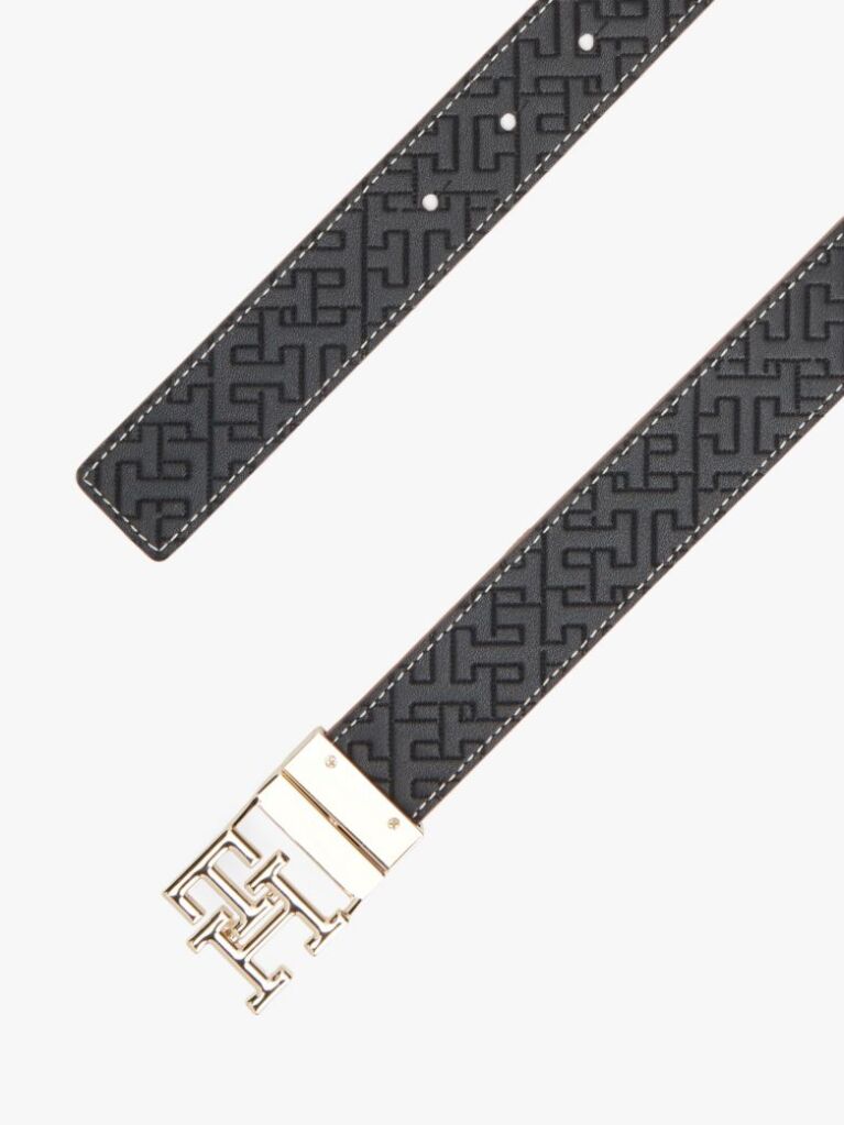 Multi ΤH Monogram Δερμάτινη Ζώνη Διπλής Όψεως  Γυναίκες