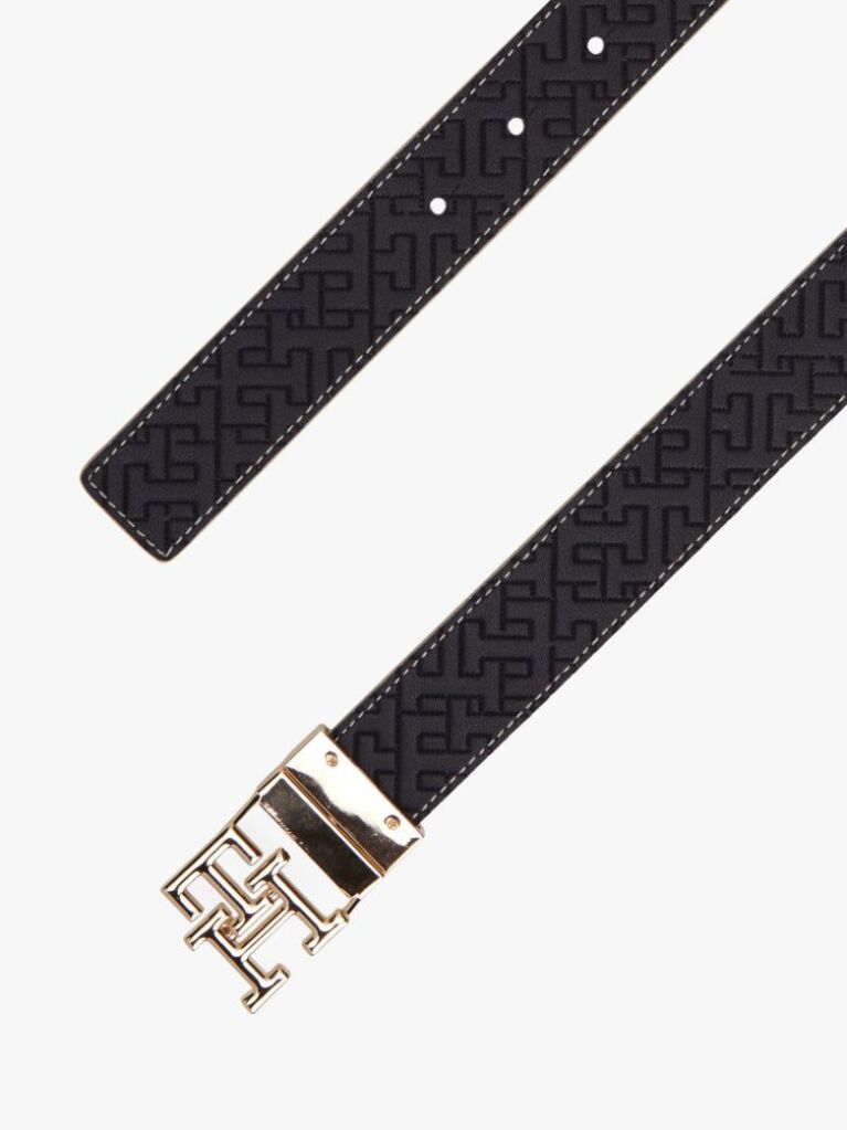 Multi ΤH Monogram Δερμάτινη Ζώνη Διπλής Όψεως  Γυναίκες