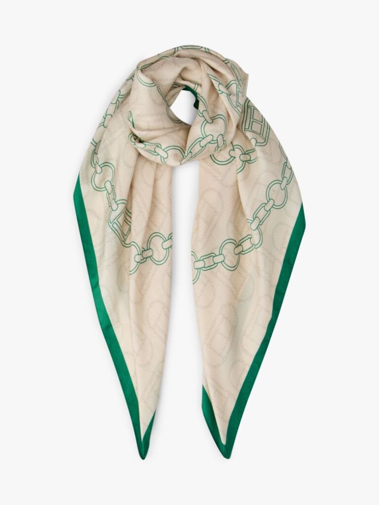 Multi Woven Chain Pure Silk Scarf  Women