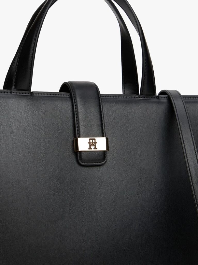 Μαύρο Heritage TH Monogram Τσάντα Χειρός  Γυναίκες
