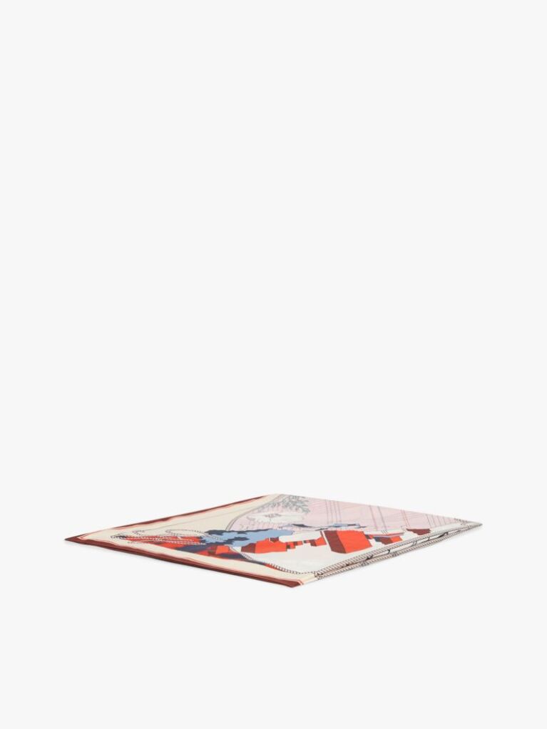 Multi Hilfiger Flag Pure Silk Floral Square Scarf  Women