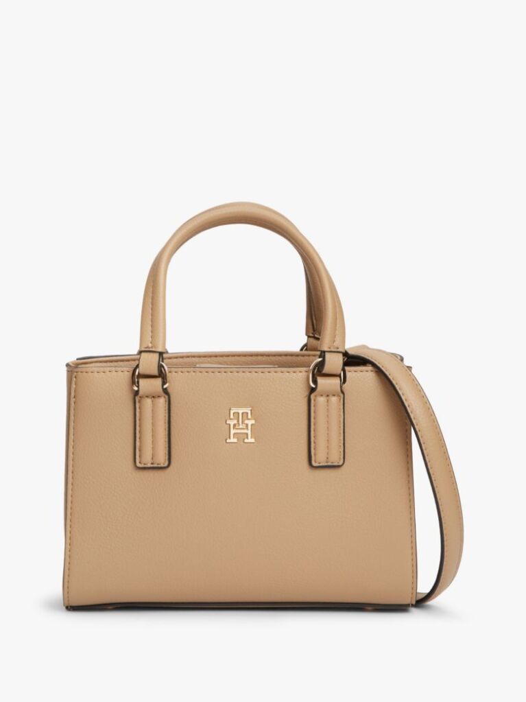 Καφέ TH Monogram Τσάντα Tote Με Χιαστί Λουράκι  Γυναίκες