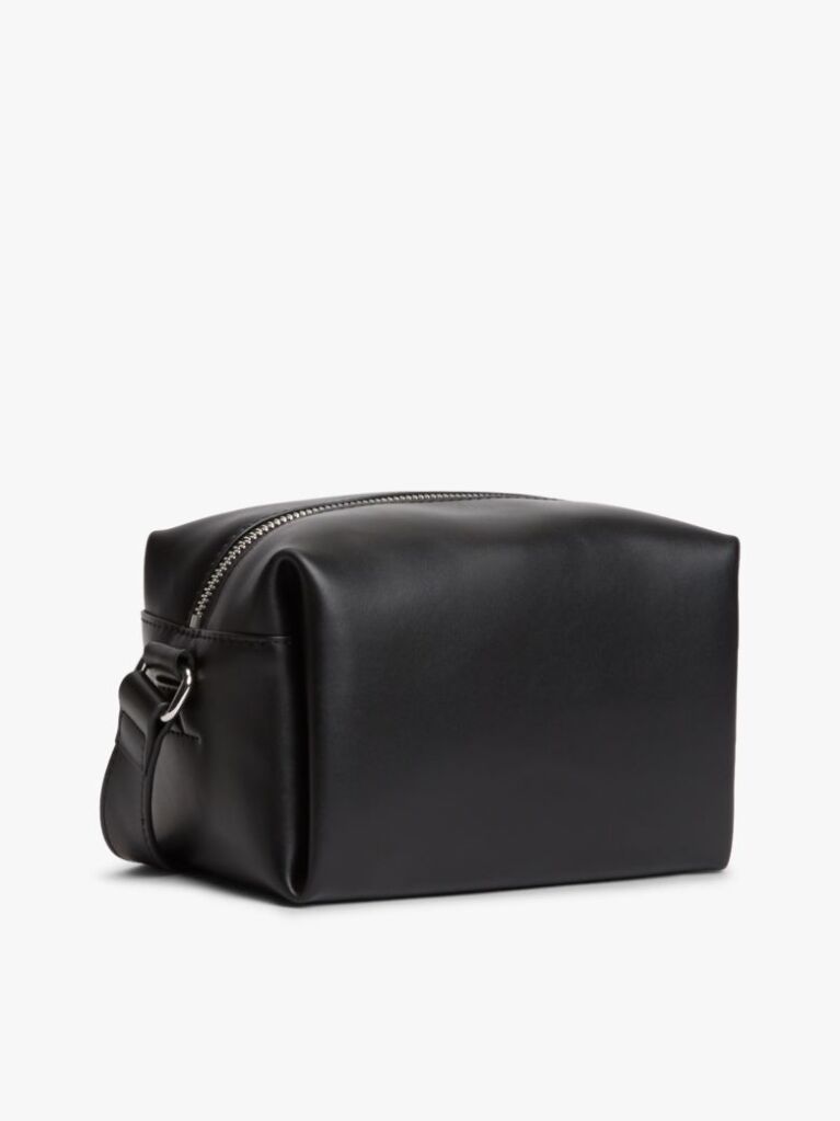 Black Logo Boxy Crossbody Camera Bag  Women
