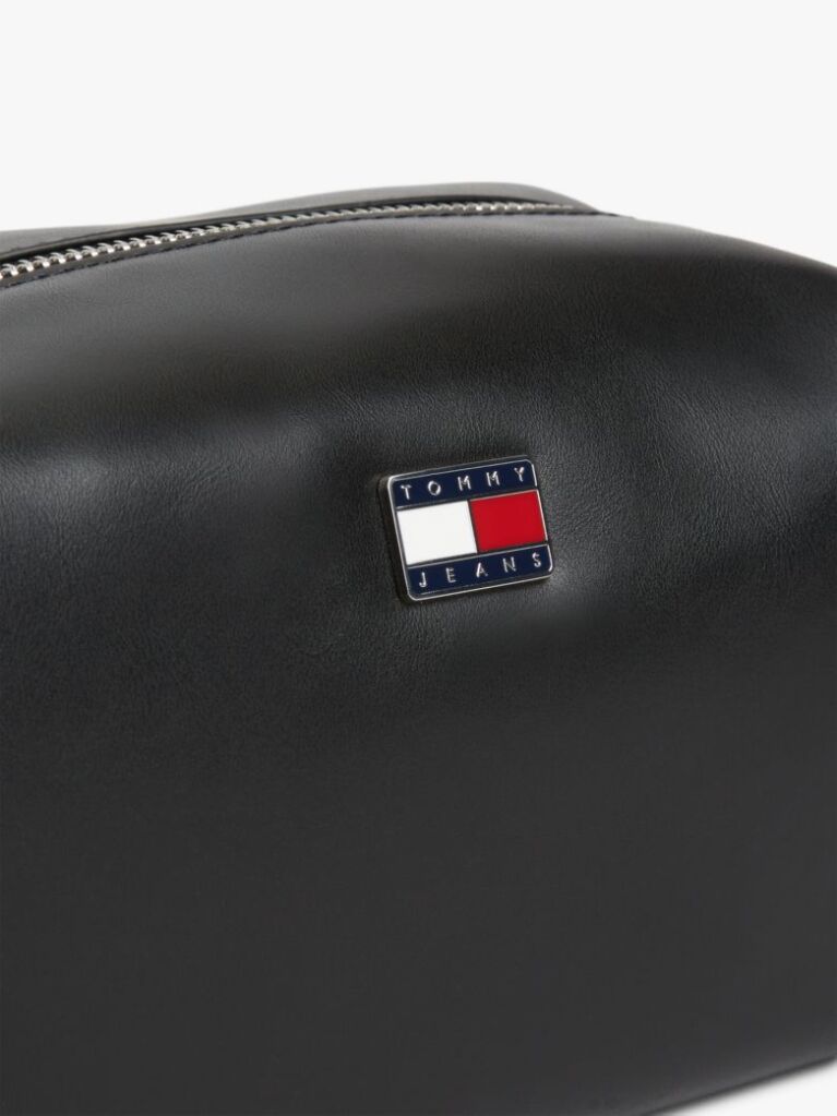 Black Logo Boxy Crossbody Camera Bag  Women