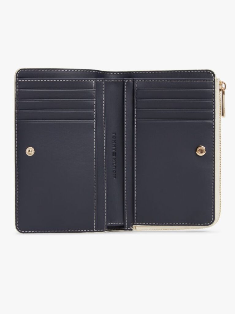 Beige Hilfiger Icon TH Monoplay Bifold Wallet  Women