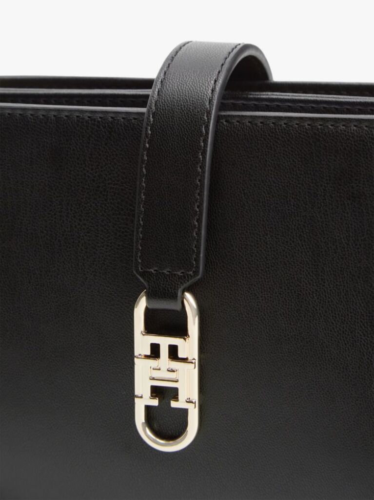 Μαύρο TH Monogram Τσάντα Χιαστί Με Αλυσίδα  Γυναίκες