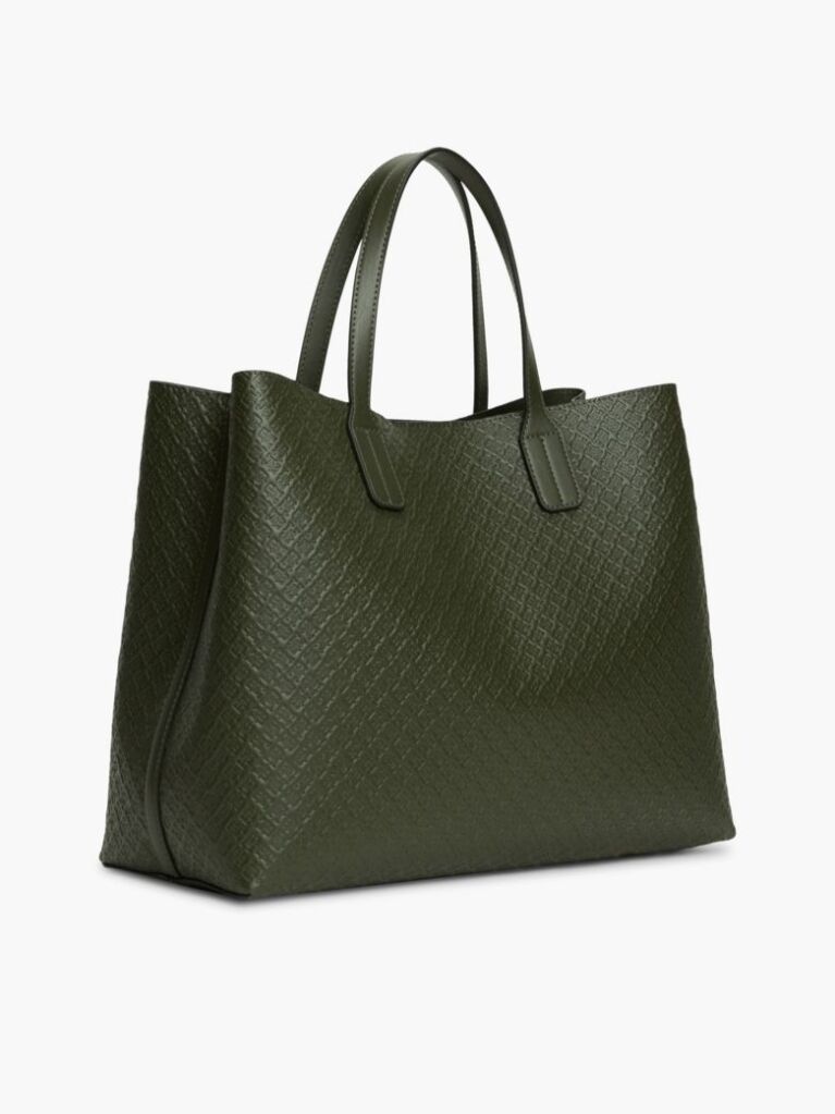 Green Hilfiger Icon Debossed Coin Purse Satchel  Women