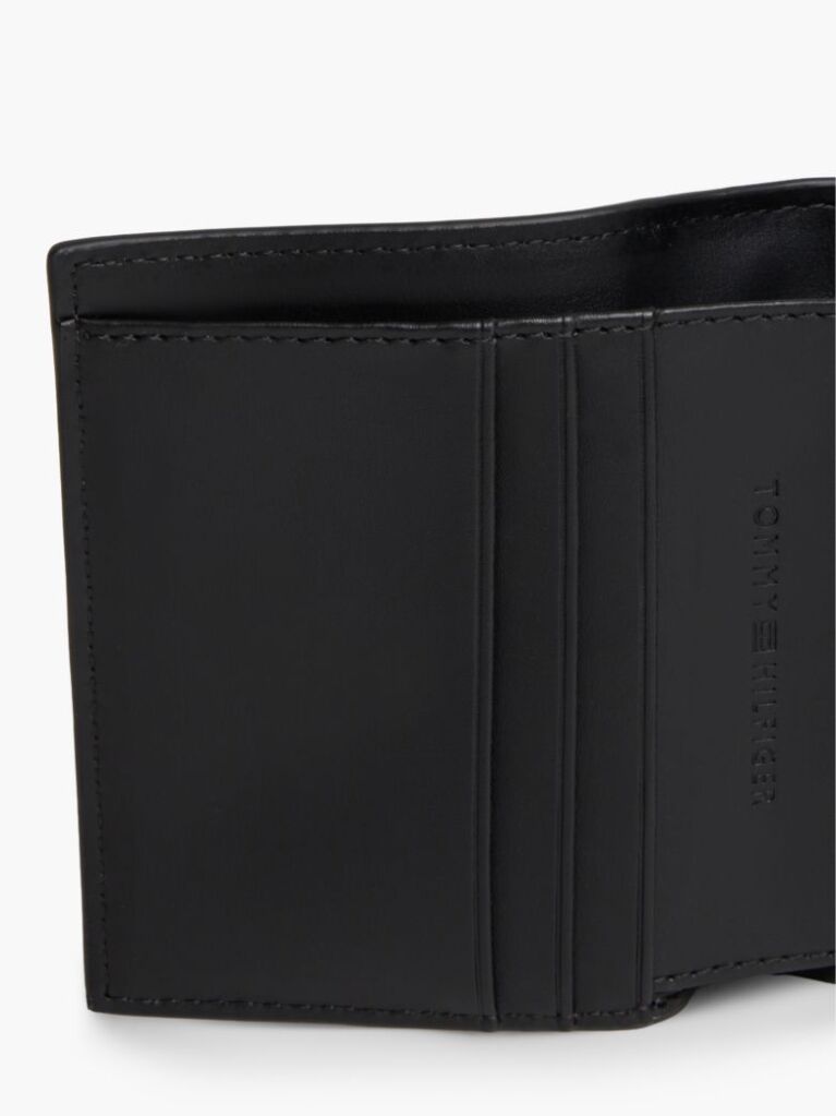 Black TH Monogram Plaque Bifold Wallet  Women