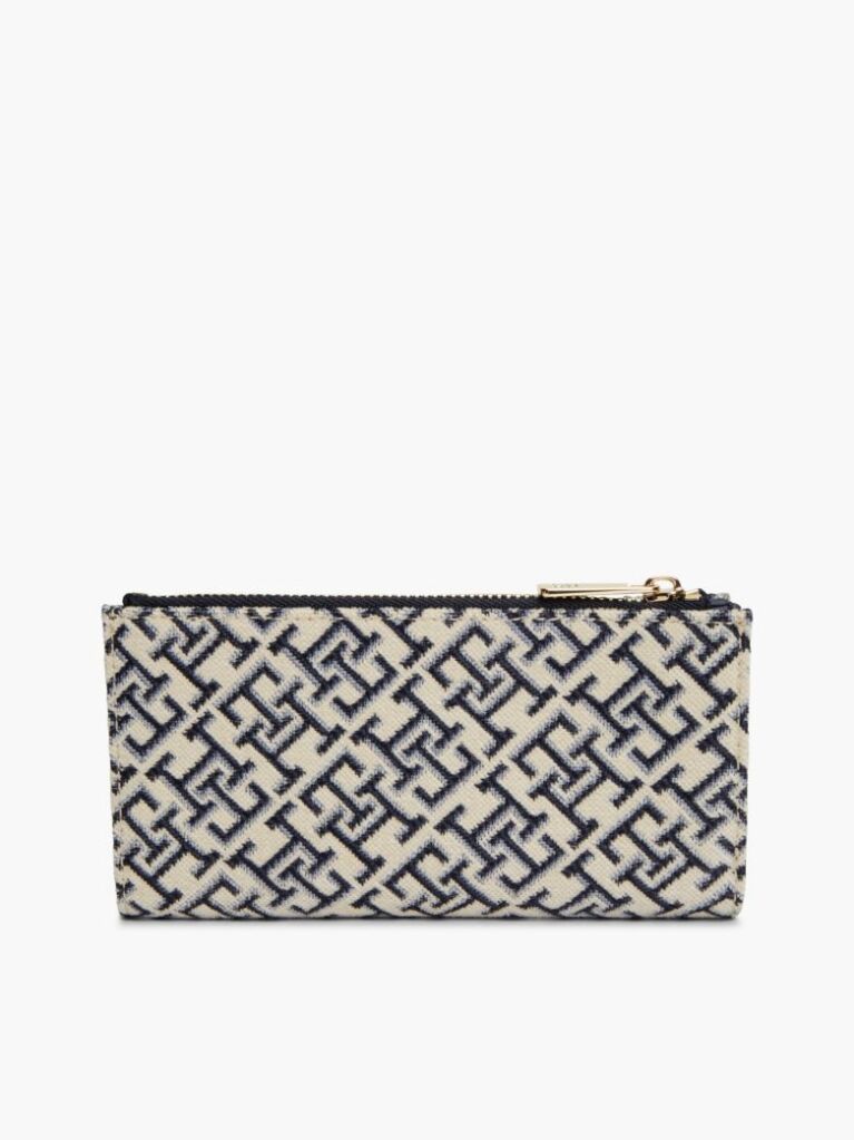 Μπλε Hilfiger Icon Πορτοφόλι Δίπτυχο Jacquard   Γυναίκες