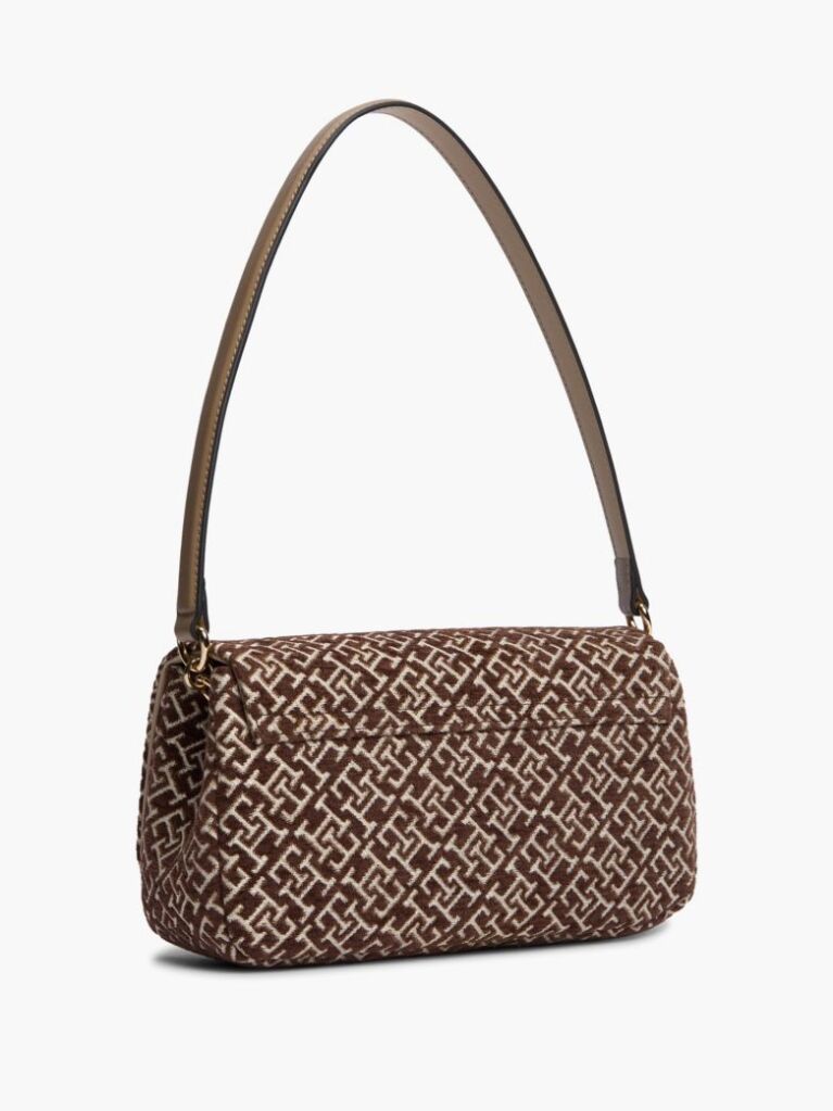 Μπεζ TH Monogram Τσάντα Χιαστί Jacquard  Γυναίκες