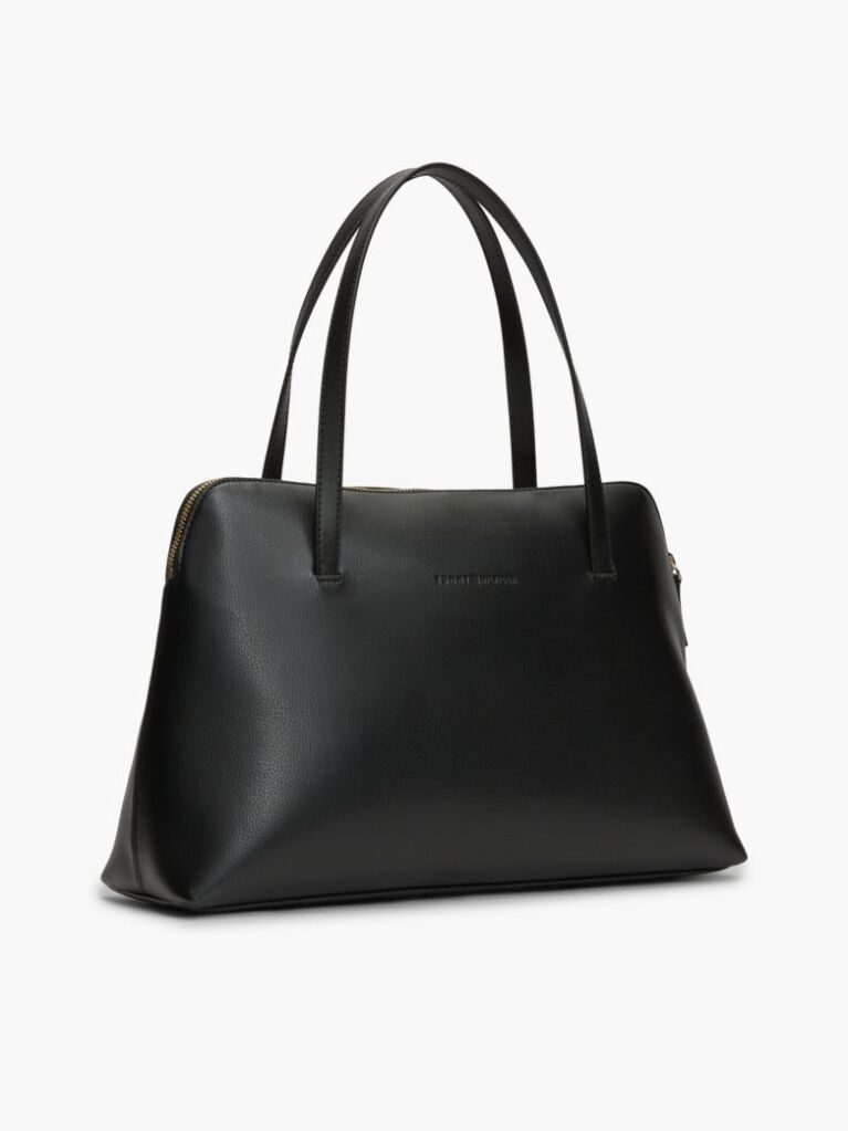 Black Buckle Strap Tote Bag  Women